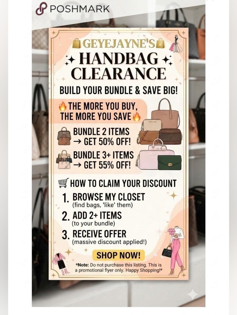 👜 HANDBAG CLEARANCE – Build Your Bundle & Save Big! 🔥